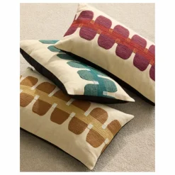 Coussin brodé Cadence | Rouge