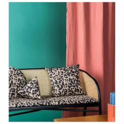 Coussin carré Carino en jacquard | Léopard