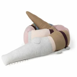 Coussin Crocodile | Rose