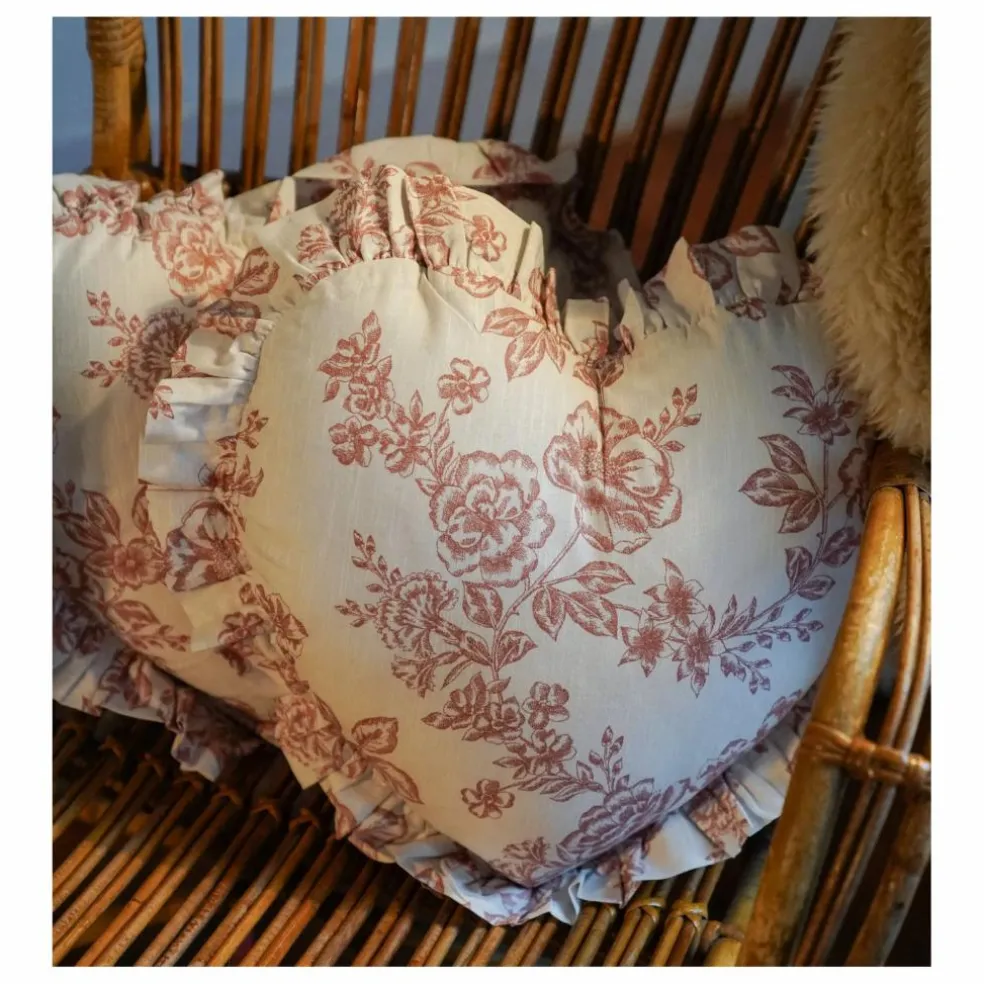 Coussin cœur Whimsical | Rouge