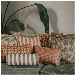 Coussin cylindrique Jackie | Olive