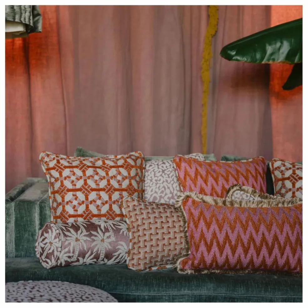 Coussin cylindrique Laura | Rose