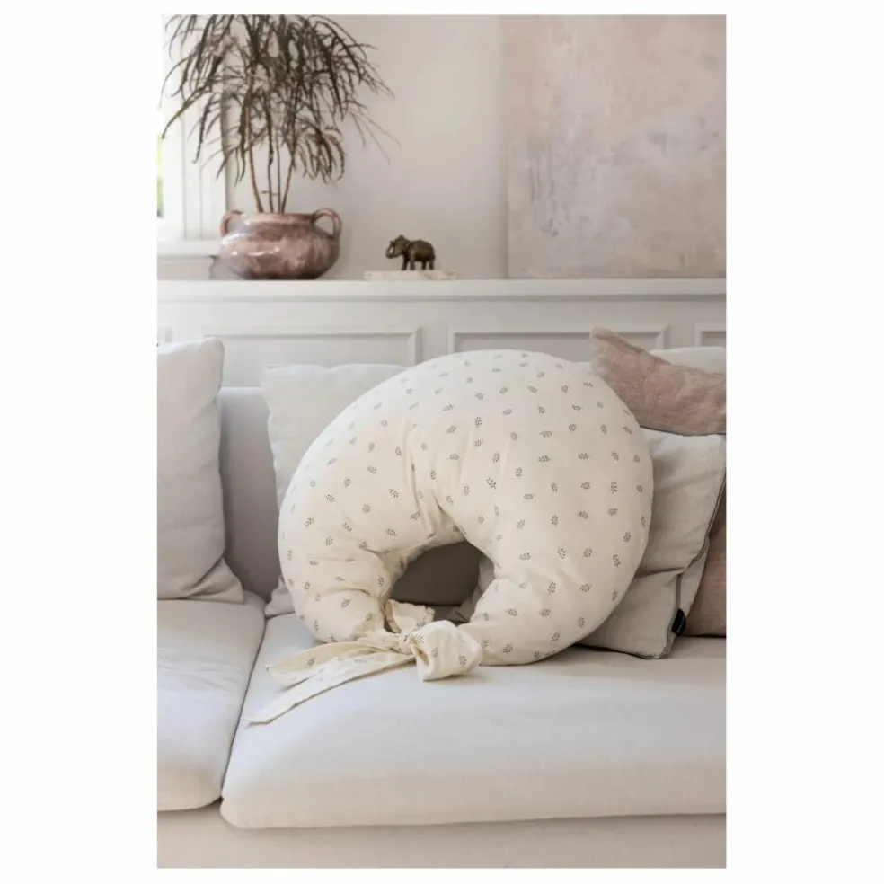 Coussin d'allaitement Sophora Leaves | Blanc