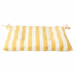 Coussin de chaise Franca en coton | Jaune tournesol