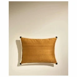 Coussin en soie Séquence | Fauve
