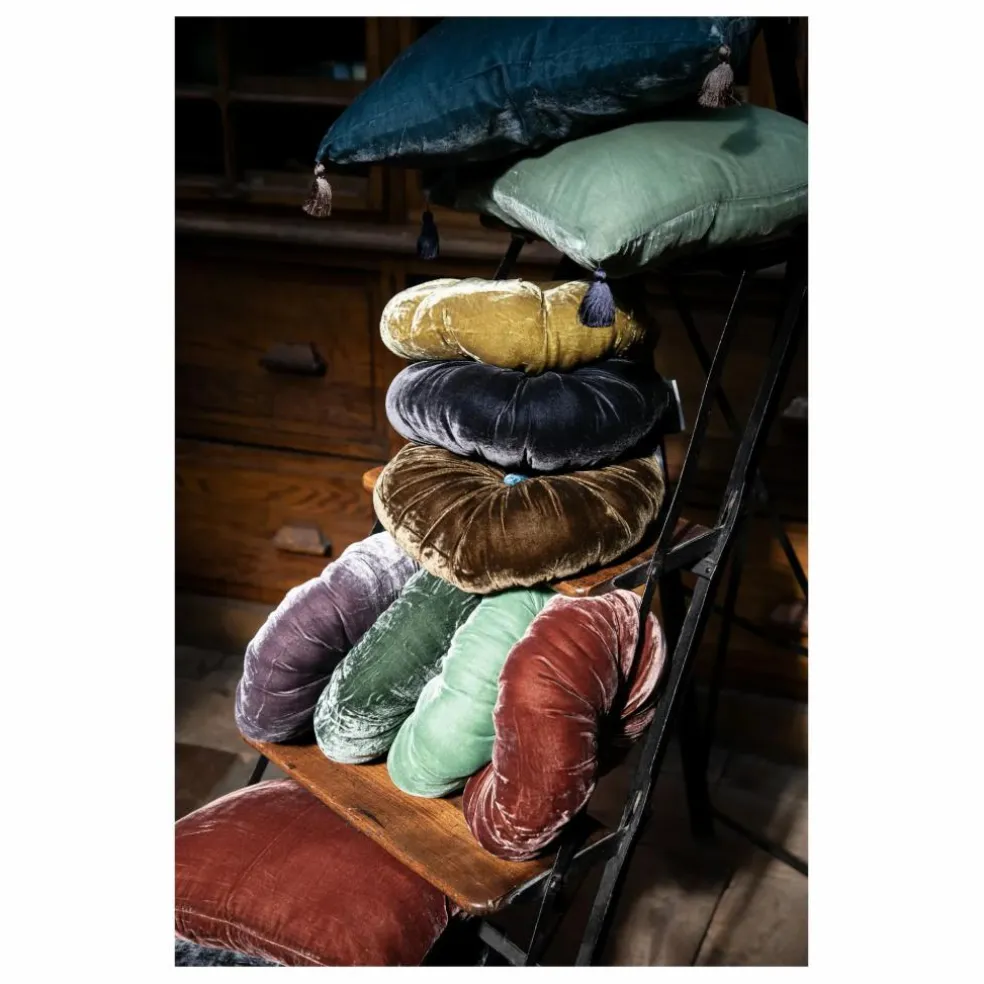 Coussin en velours de soie Goa | Terracotta