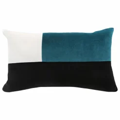 Coussin en velours Echec et mat | Bleu Sarah