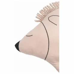 Coussin Enzo le Hérisson - Lin Français | Rose pâle