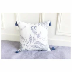 Coussin Feuillage | Bleu marine