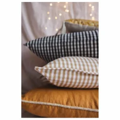 Coussin Havana Vichy | Noir
