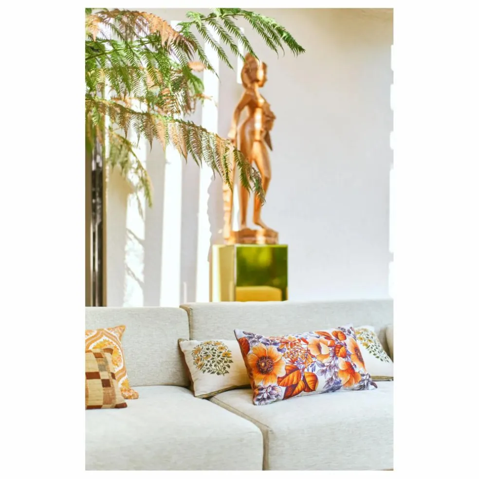 Coussin imprimé Farmhouse | Crème