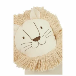 Coussin Lion | Blanc