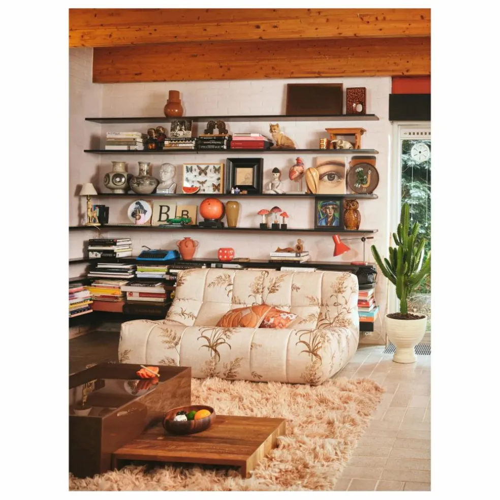 Coussin matelassé Retro Wave | Orange