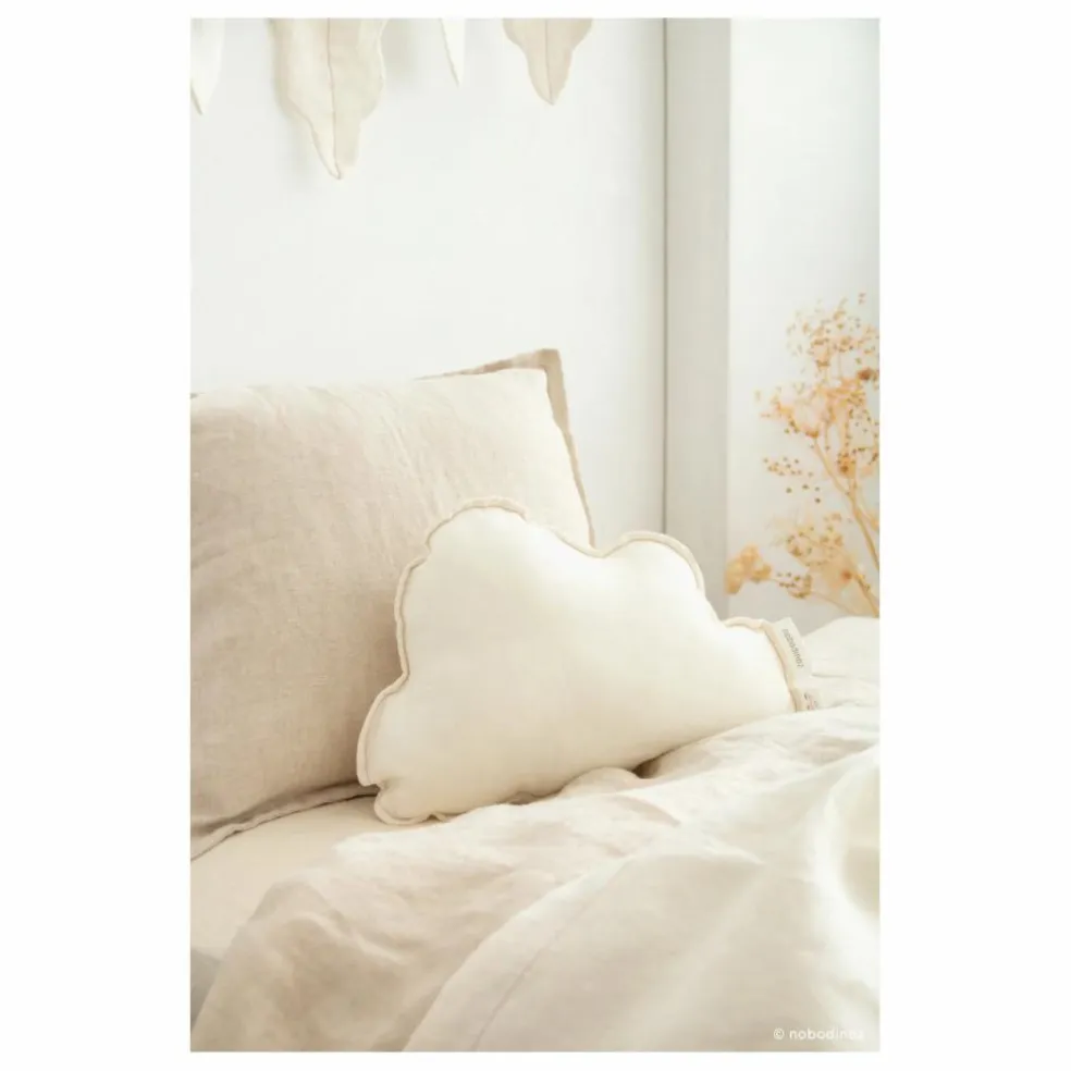 Coussin nuage - Lin Français | Blanc