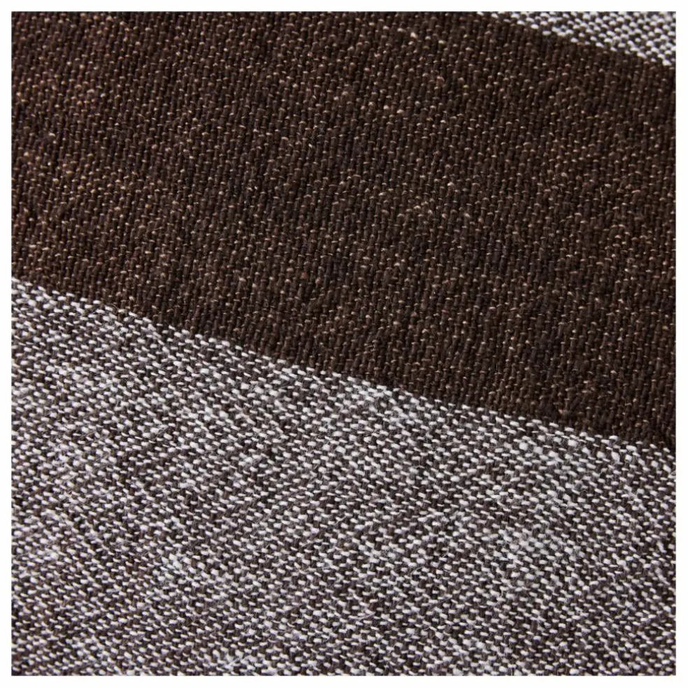 Coussin rayé | Marron