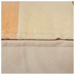 Coussin rayé en velours | Crème