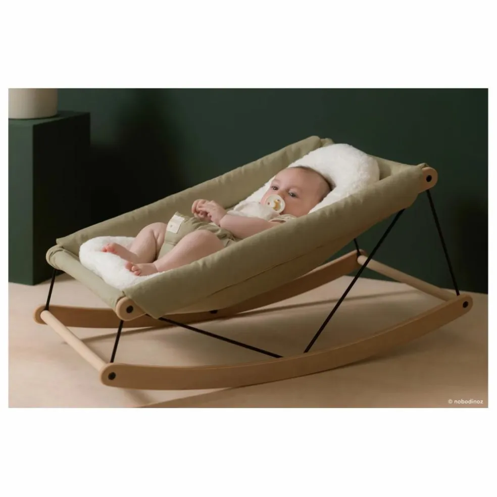 Coussin réducteur pour transat Growing green en éponge de coton bio