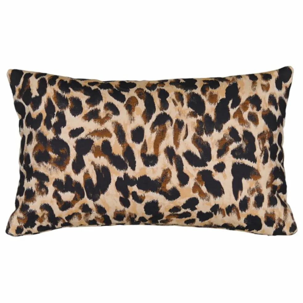 Coussin rectangulaire Carino en jacquard | Léopard