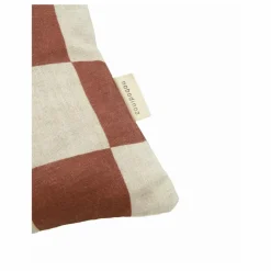 Coussin rectangulaire Fruits Vibes - Lin Français | Camel