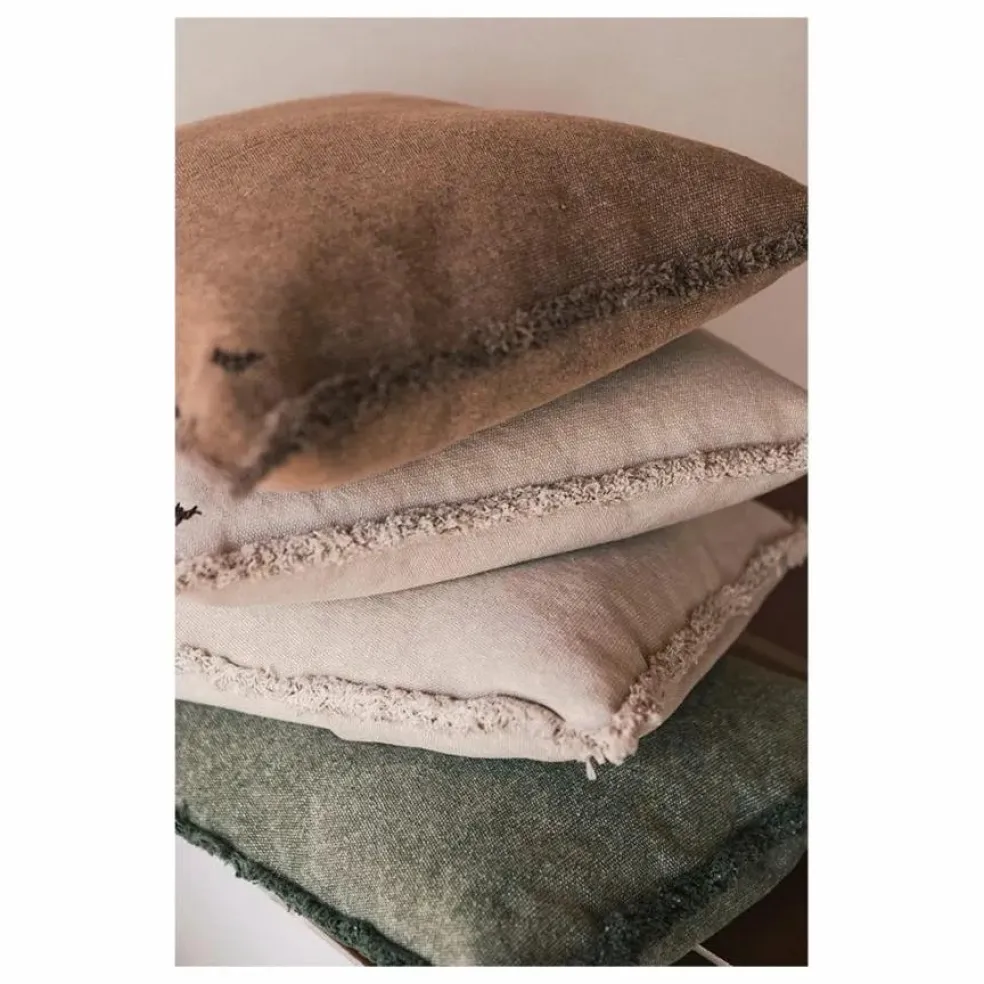 Coussin rectangulaire Stonewashed | Gris perle