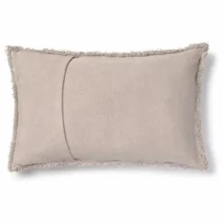 Coussin rectangulaire Stonewashed | Gris perle