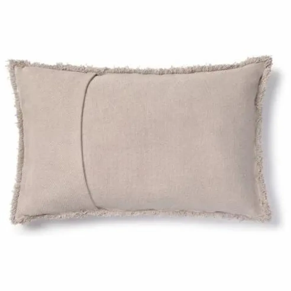 Coussin rectangulaire Stonewashed | Gris perle