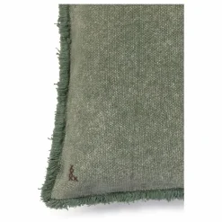 Coussin rectangulaire Stonewashed | Vert foncé