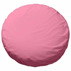 Coussin rond Bigdot en percale organique - Pink Candy | Rose bonbon