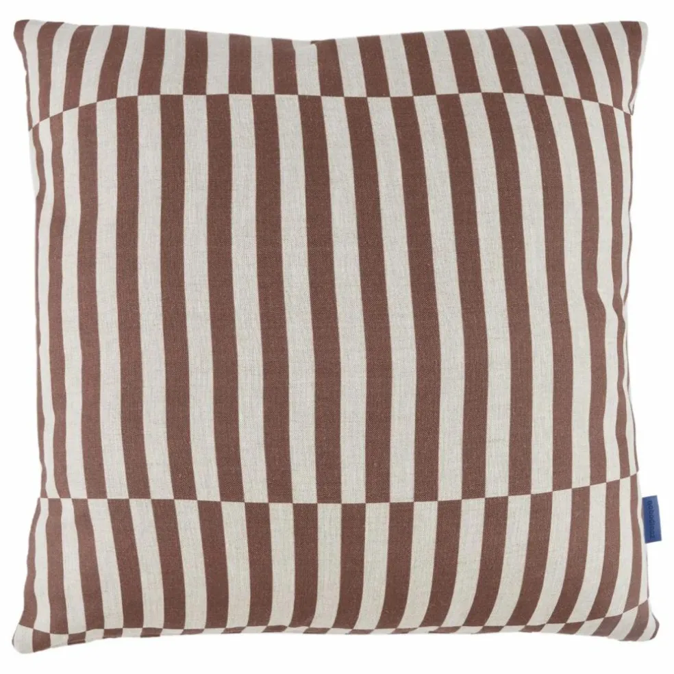 Coussin Stanley Lines | Marron