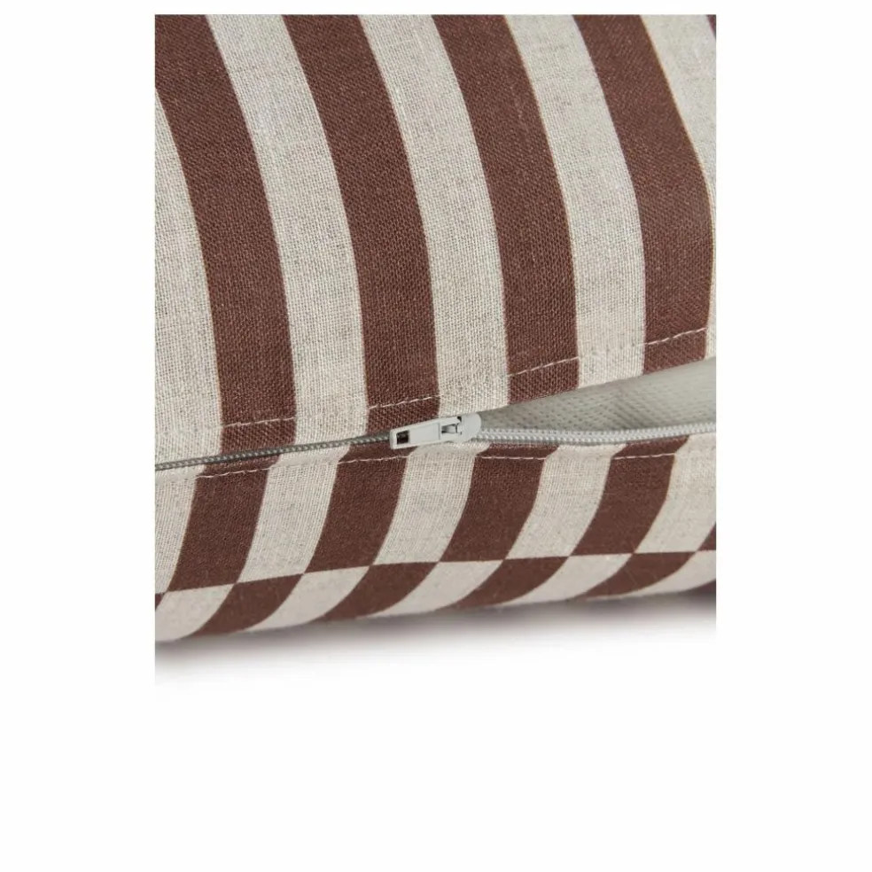 Coussin Stanley Lines | Marron