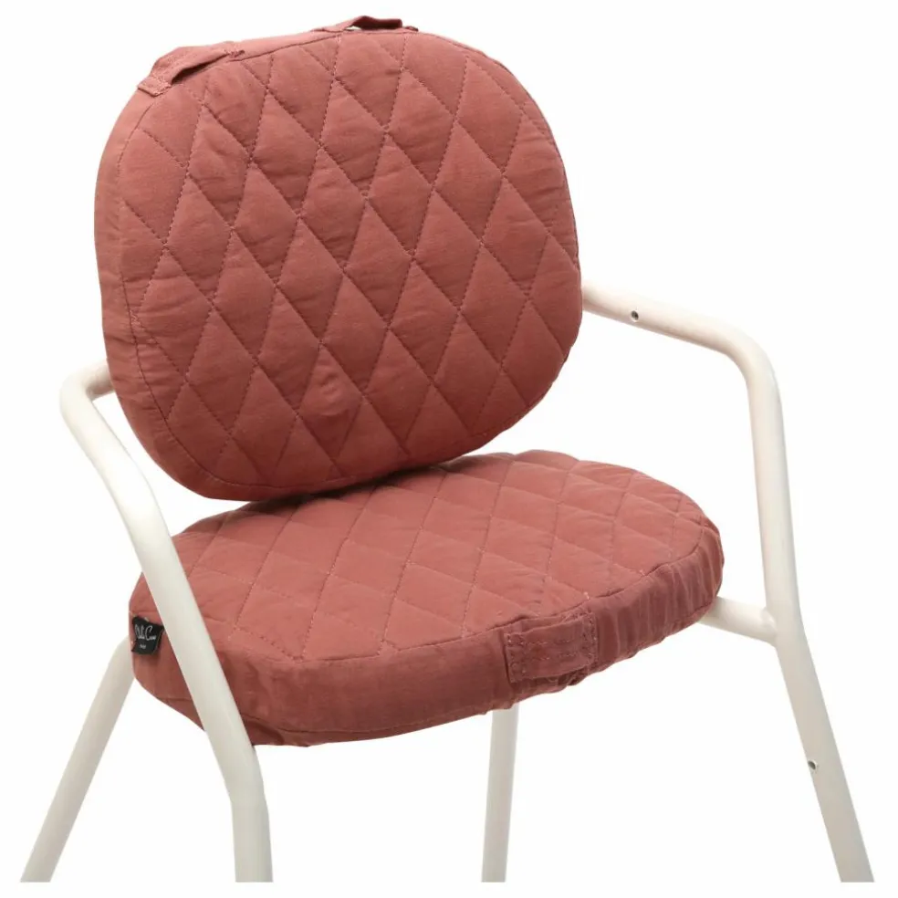 Coussin Tibu en coton biologique | Bois de rose