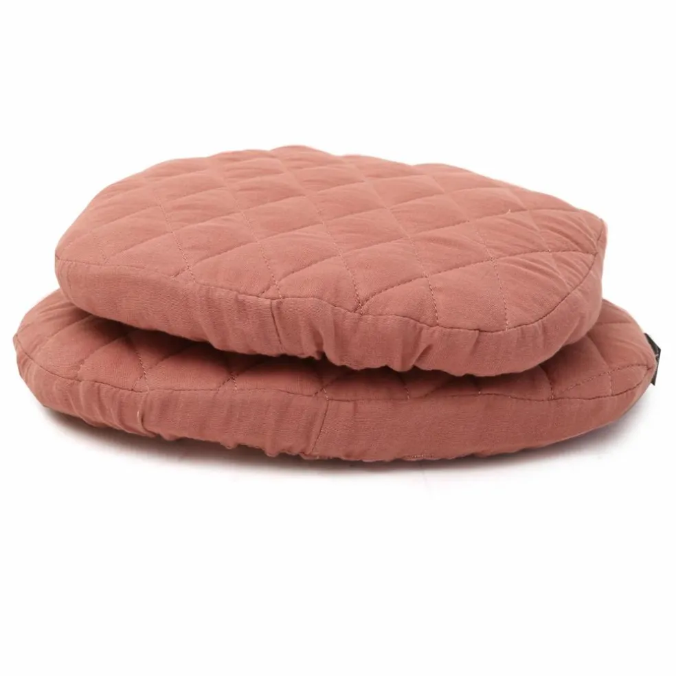 Coussin Tibu en coton biologique | Bois de rose