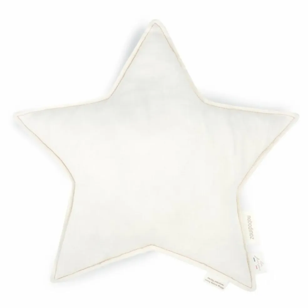 Coussin étoile - Lin Français | Blanc