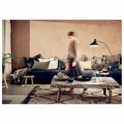 Coussin Vice Versa en lin wabi sabi | Les roses crème