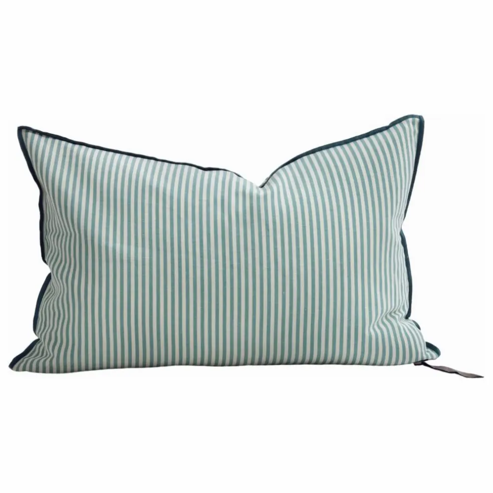Coussin Vice Versa en toile Portofino | Aqua