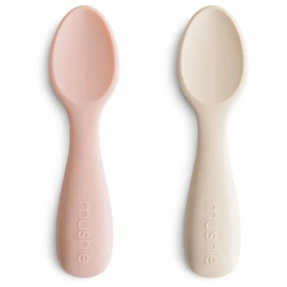 Couverts d'apprentissage en silicone | Blush