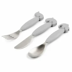 Couverts Easy-grip Deer friends | Gris