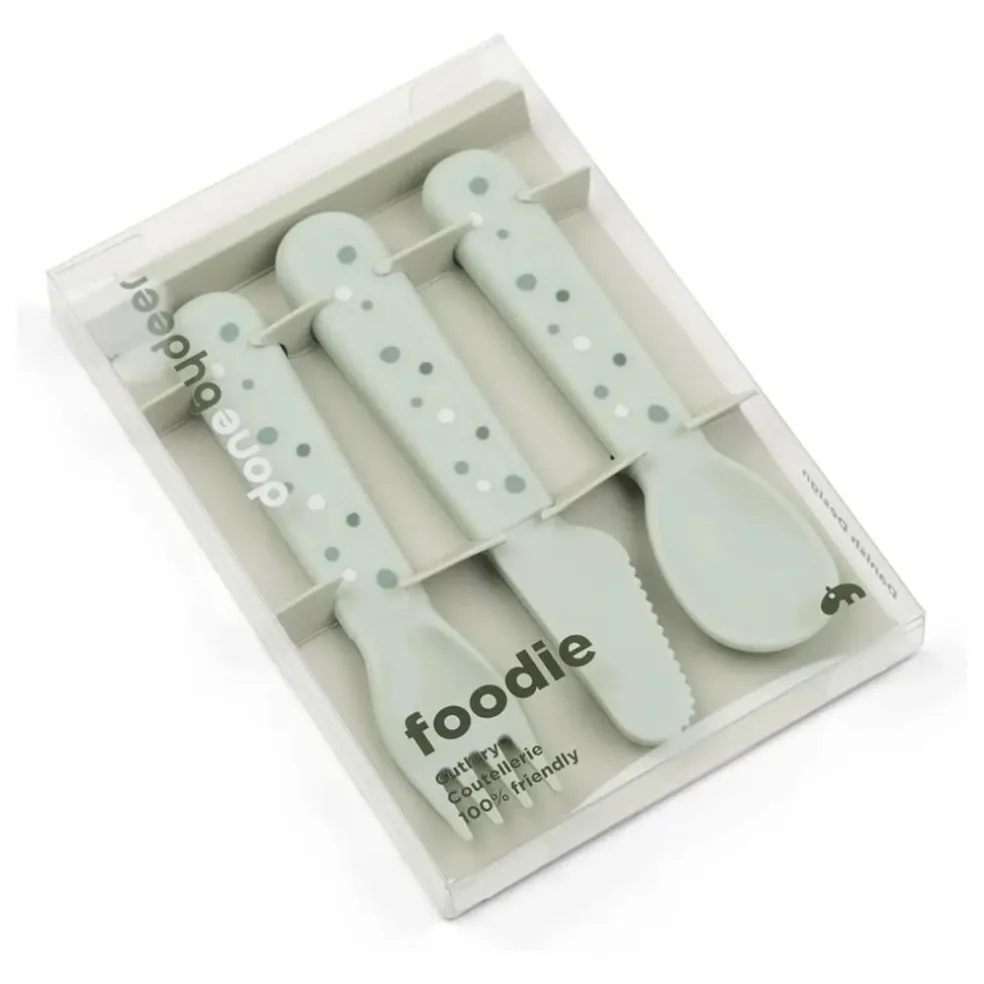 Couverts Happy Dots - Set de 3 | Sauge