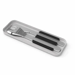 Couverts nomades en inox MB Slim Box | Noir