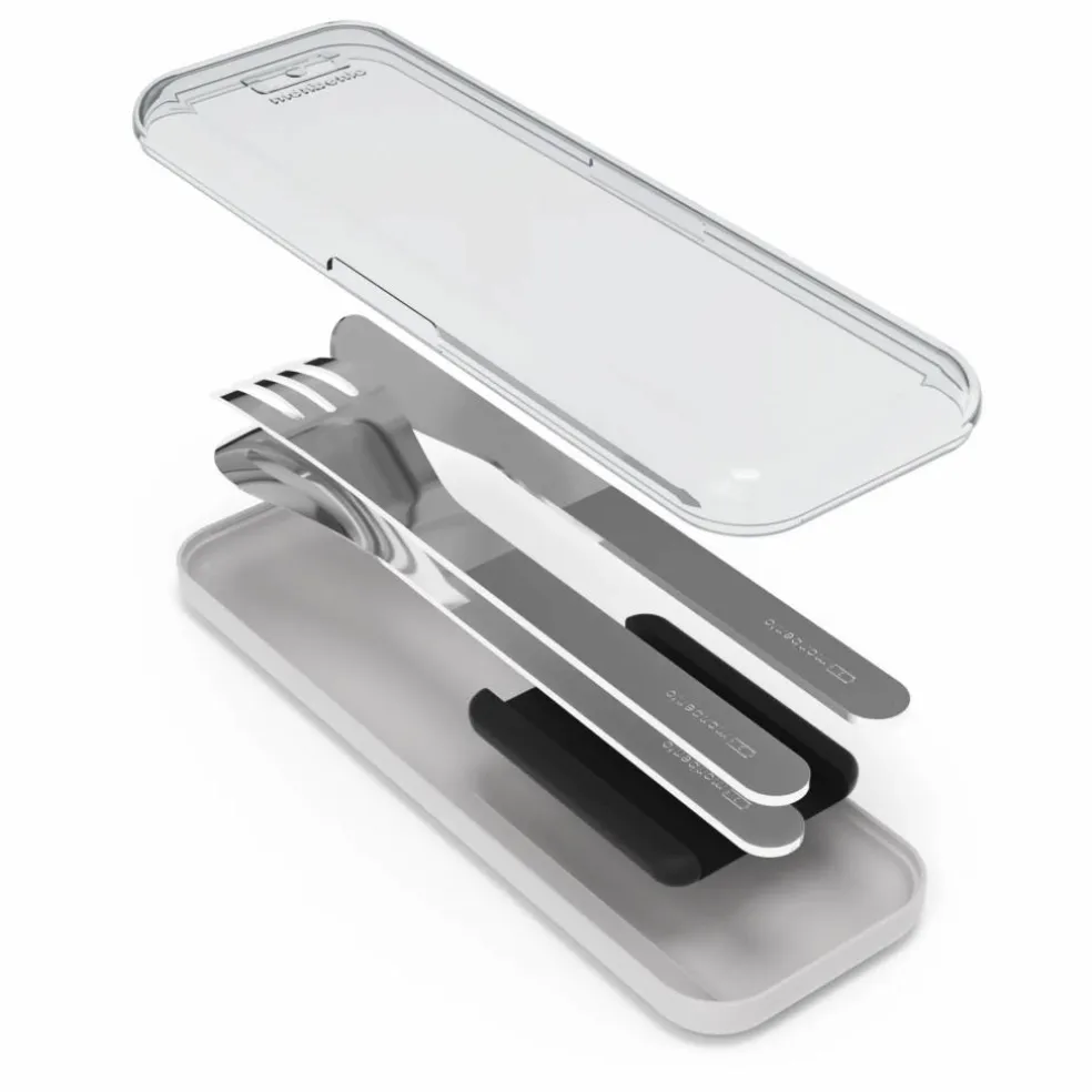 Couverts nomades en inox MB Slim Box | Noir