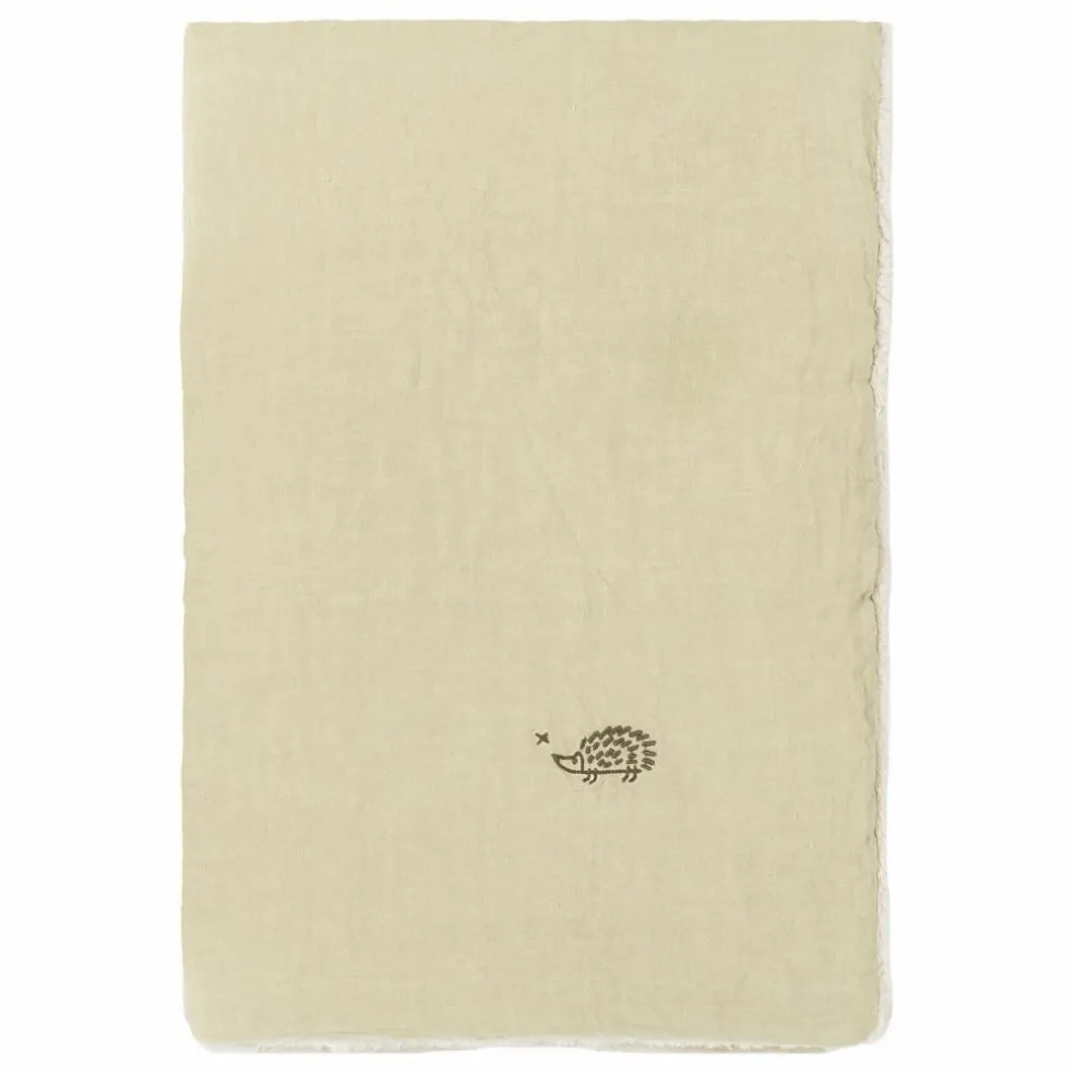 Couverture doublée - Lin Français | Sauge