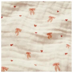 Couverture en mousseline Bows | Rose pâle