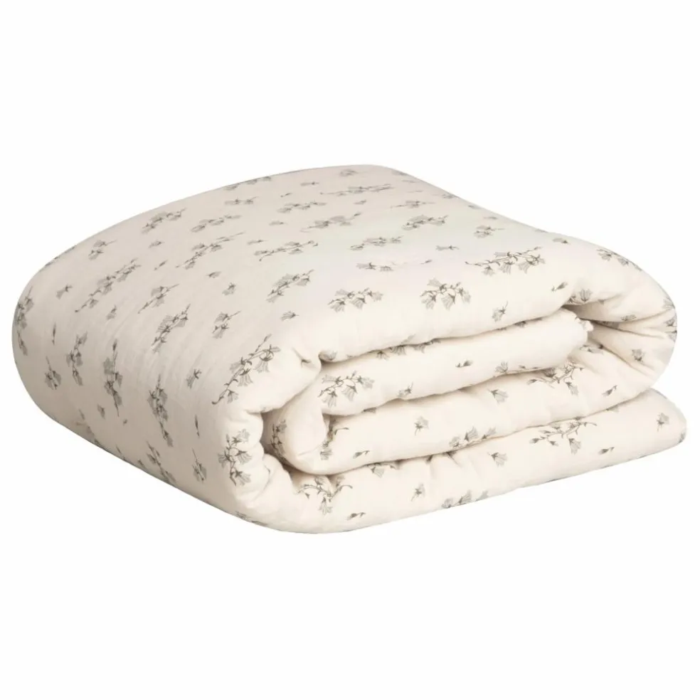 Couverture en mousseline de coton Bluebell | Crème