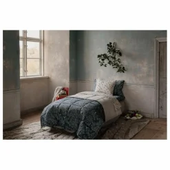 Couverture matelassée Fauna en percale de coton | Bleu