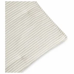 Couverture matelassée Stripe Anjou en coton bio | Gris clair
