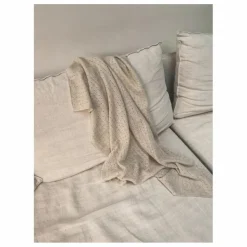 Couverture Pointelle Cachemire Bio | Beige