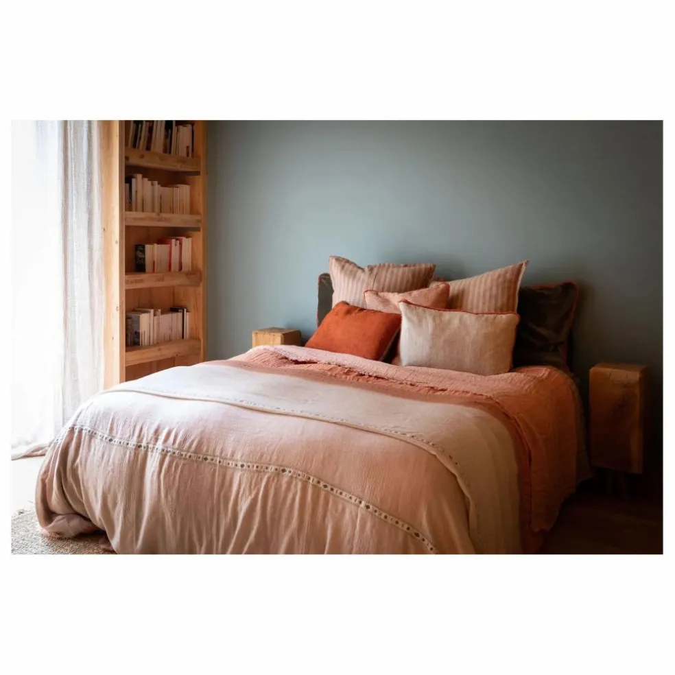 Couvre-lit en laine Sogno | Rose