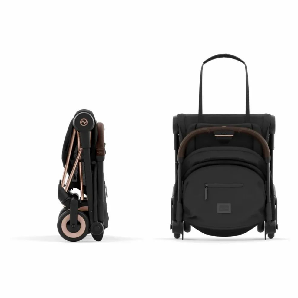 Coya - Poussette Citadine Ultra Compacte | Noir