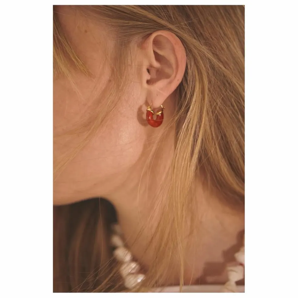 Créoles Petit Swell | Rouge