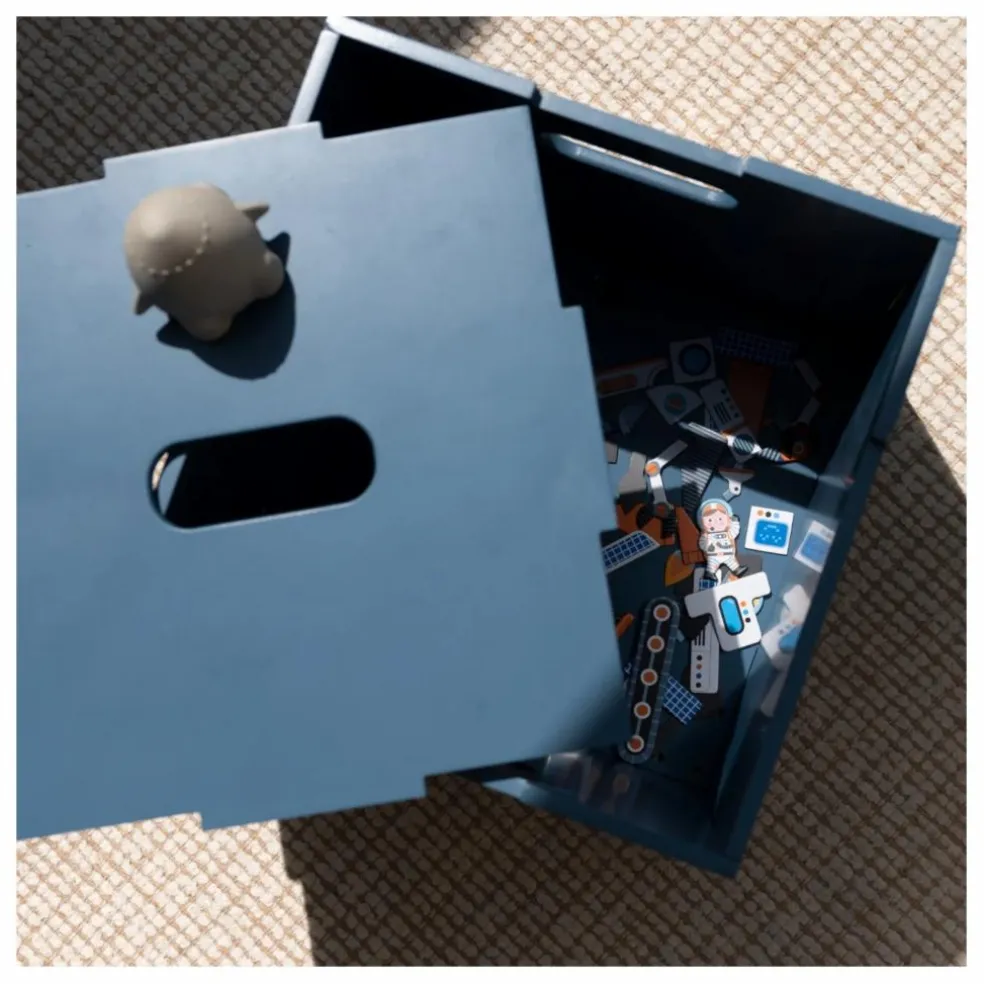 Cube de rangement | Bleu